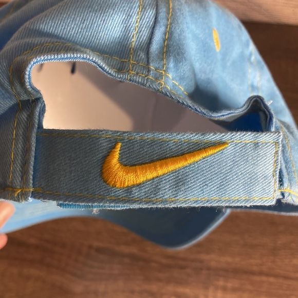 NWT Nike  Adjstable Hat Paint Drip Yellow & Blue Childs - Picture 11 of 11